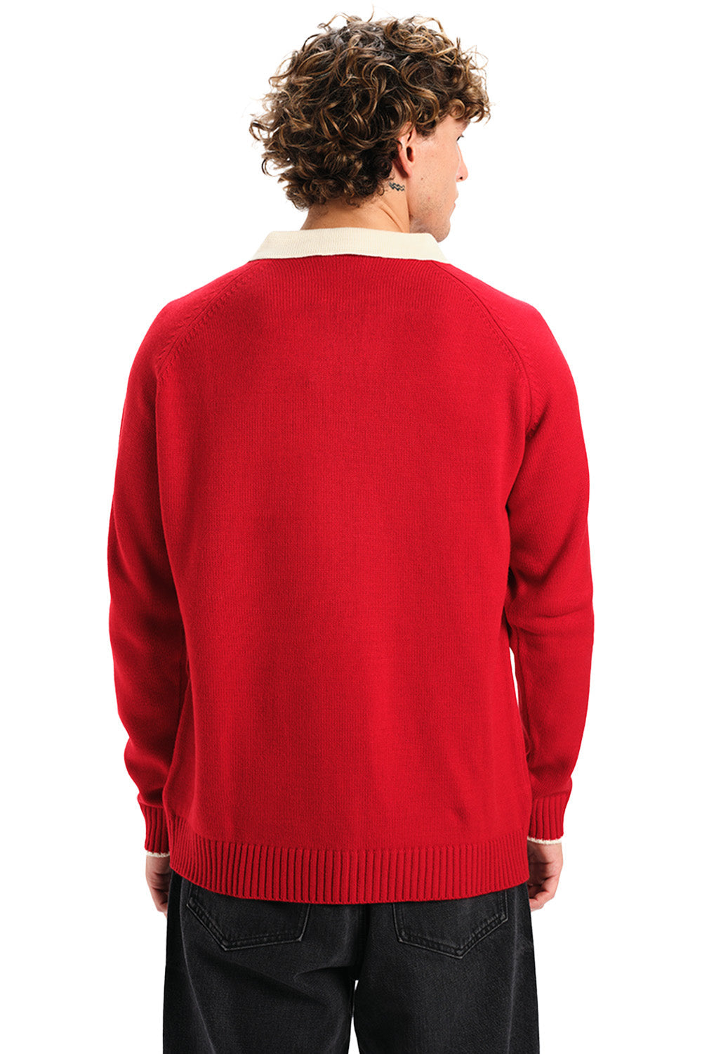 Hype Knit Full Sleeves Polo