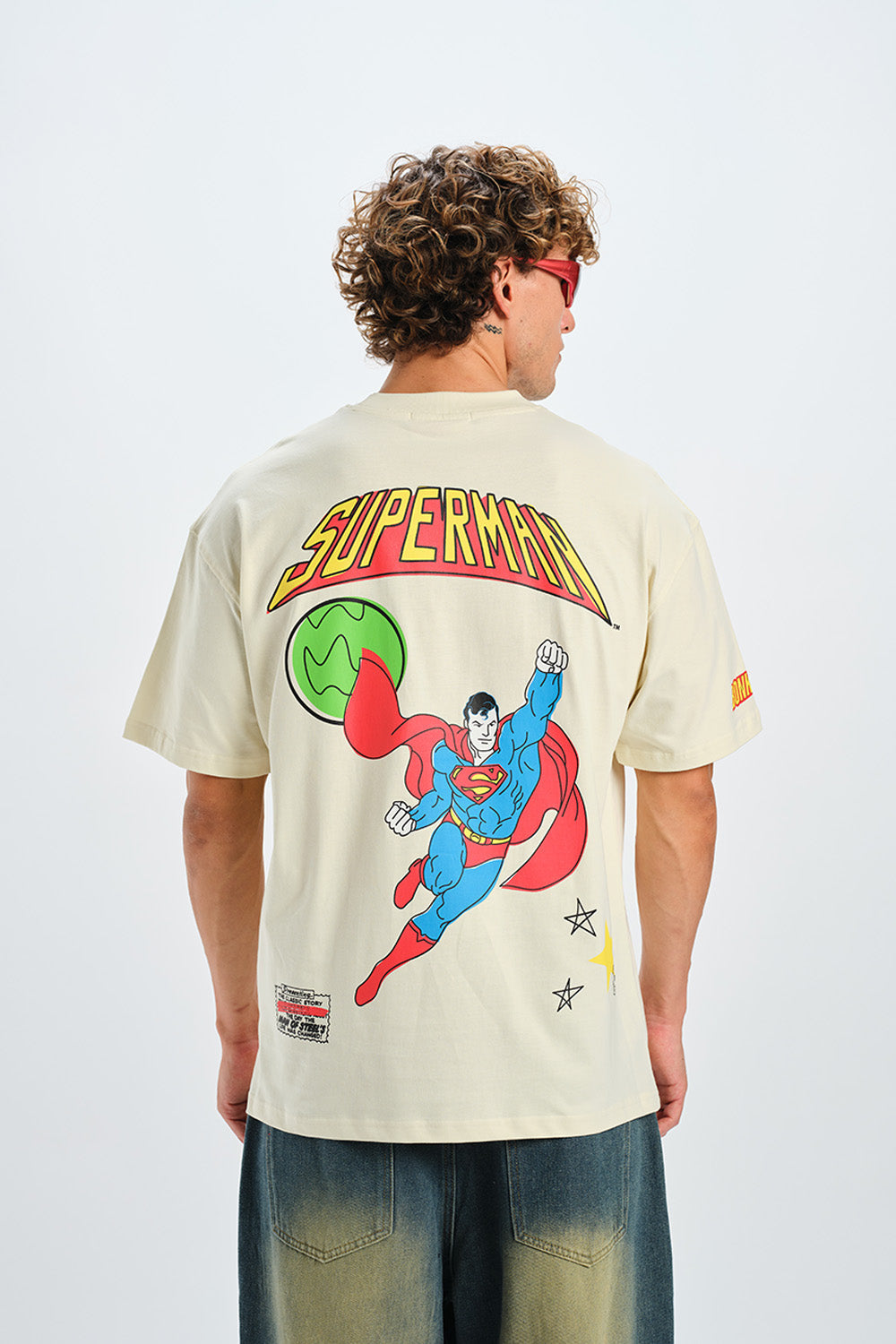 Superman Retro Comic Oversized T-shirt