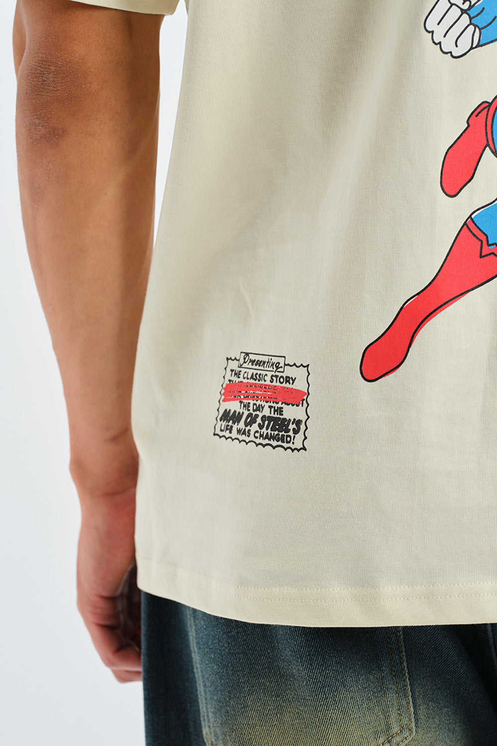 Superman Retro Comic Oversized T-shirt