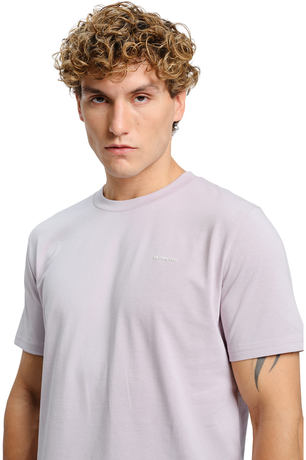 Powder Lilac Supima Regular Fit T-shirt