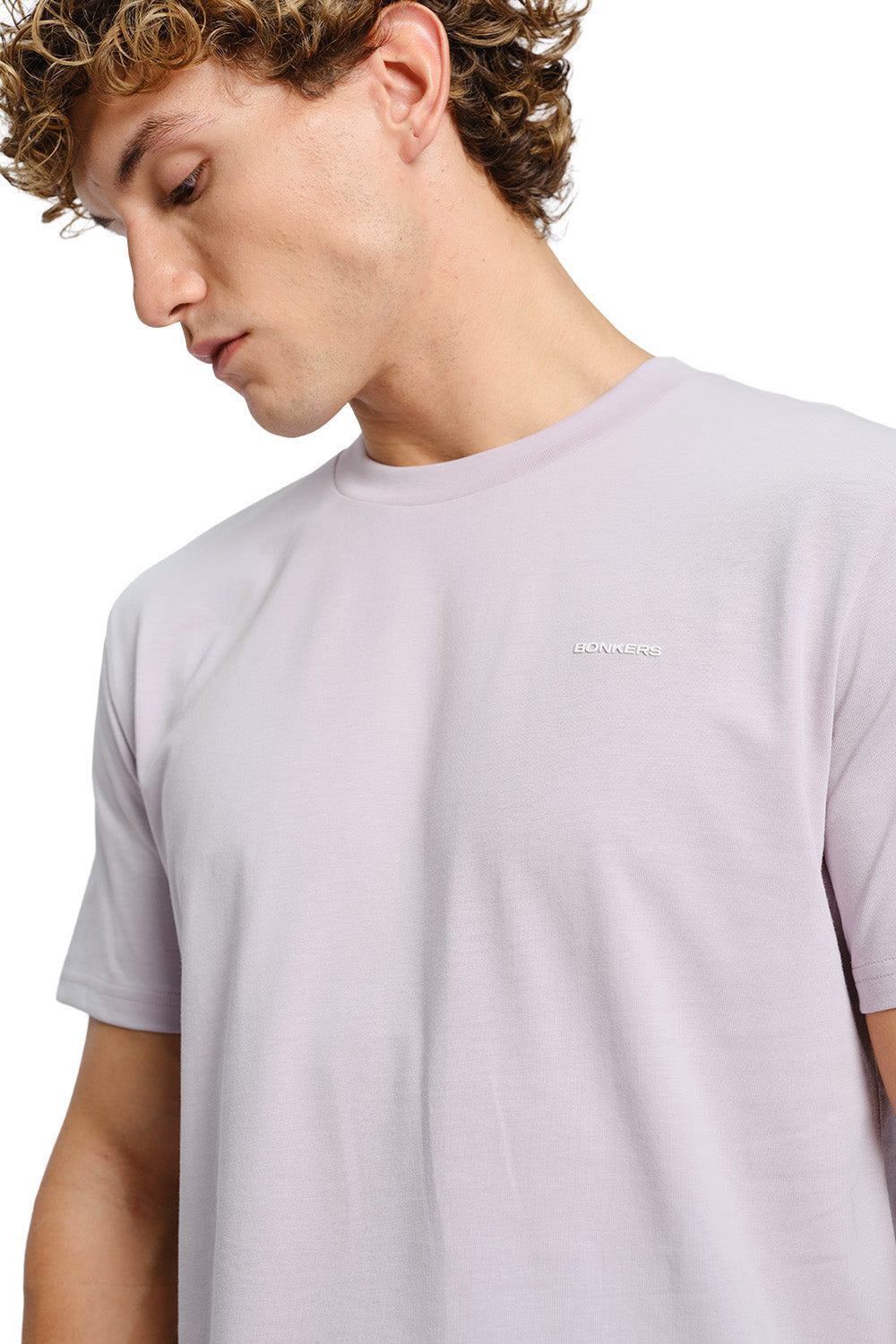 Powder Lilac Supima Regular Fit T-shirt