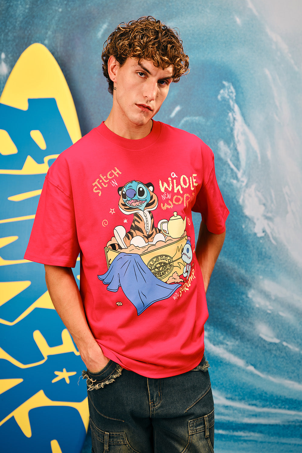 Stitch's Whole New World Oversized T-shirt
