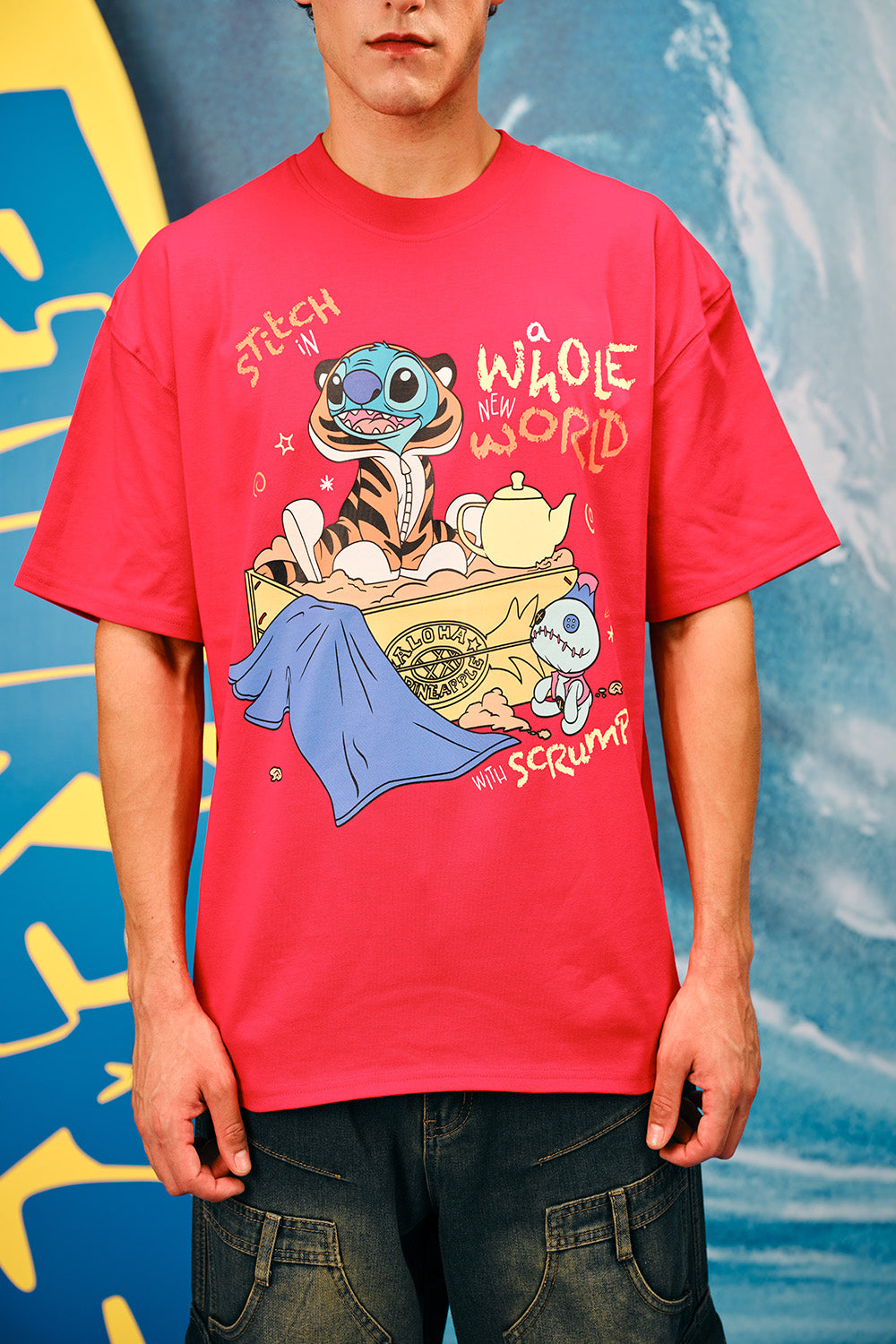 Stitch's Whole New World Oversized T-shirt