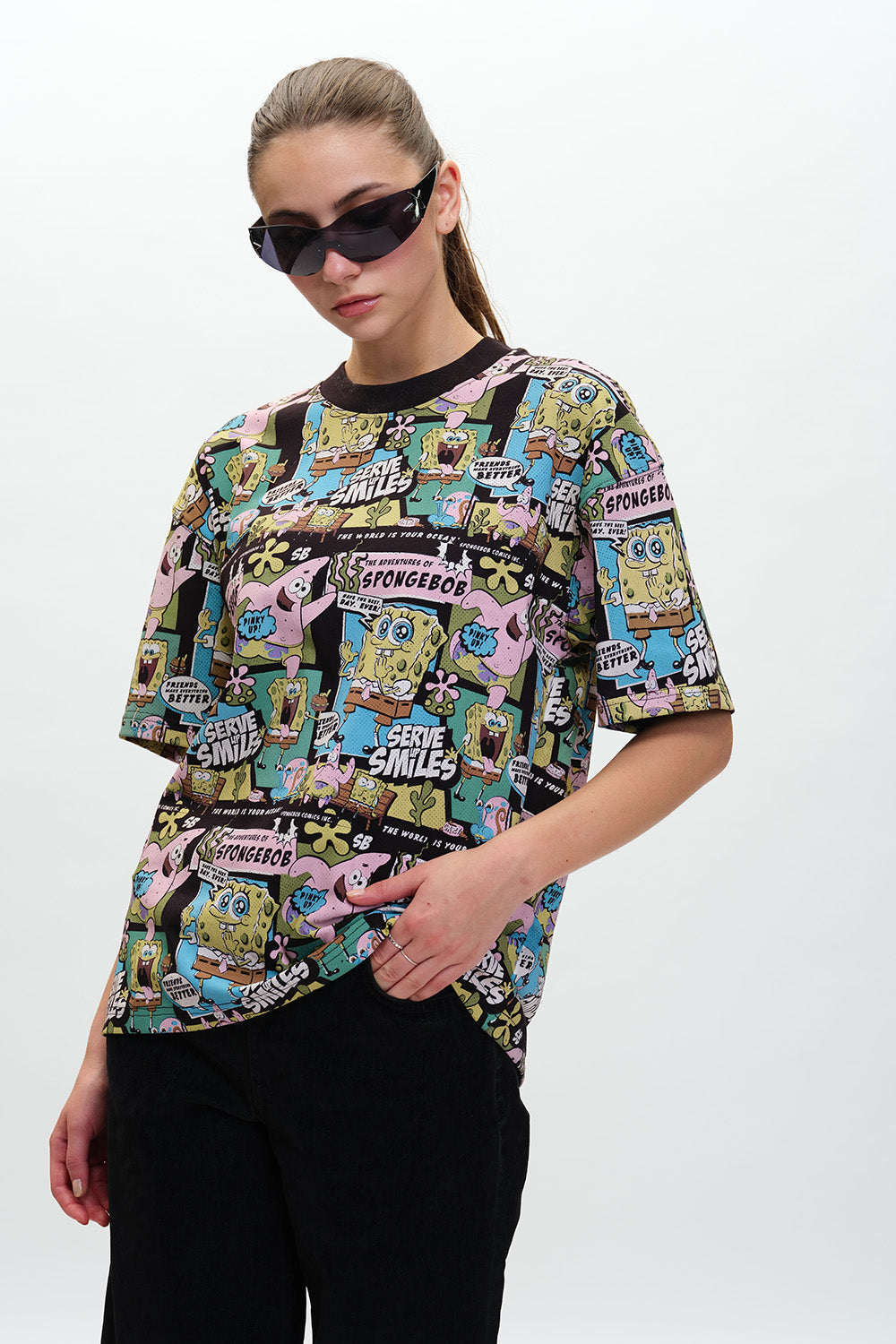 The Adventure Of SpongeBob Oversized T-shirt