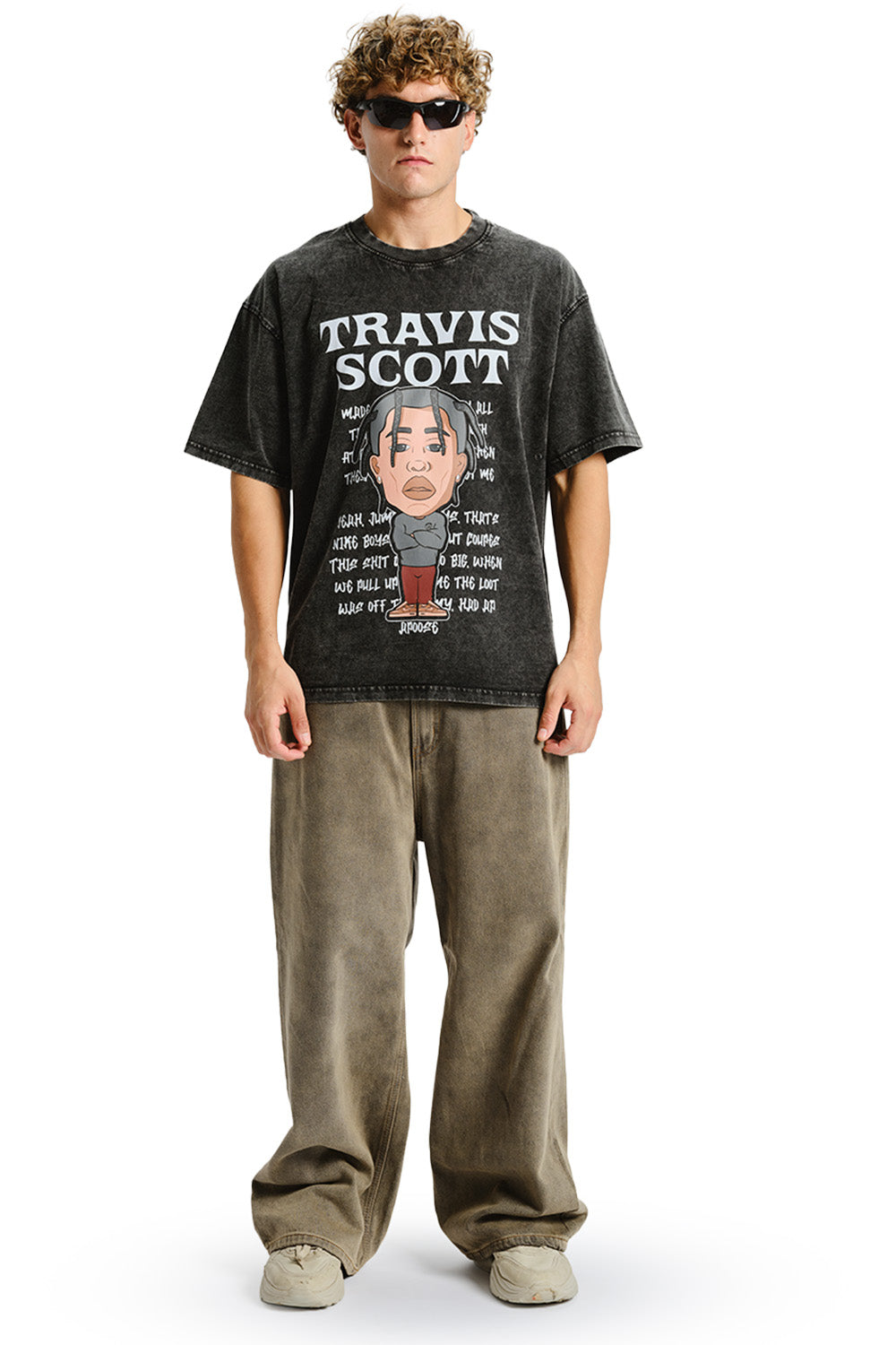Travis Scott Faded Oversized T-shirt