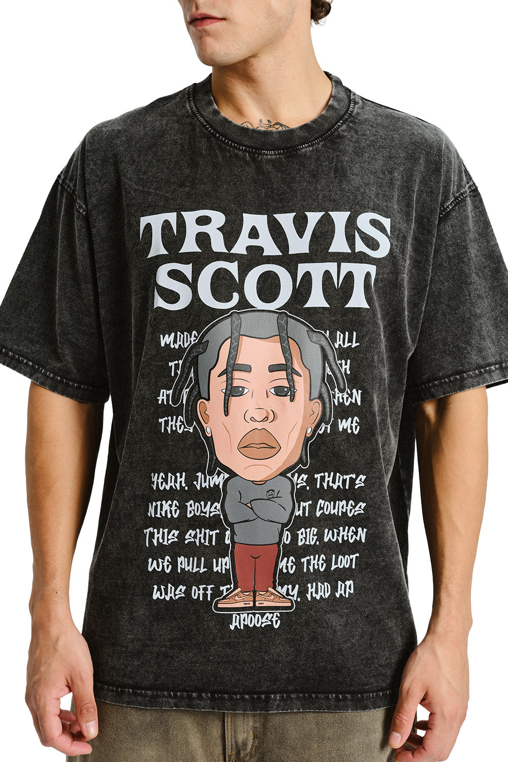 Travis Scott Faded Oversized T-shirt