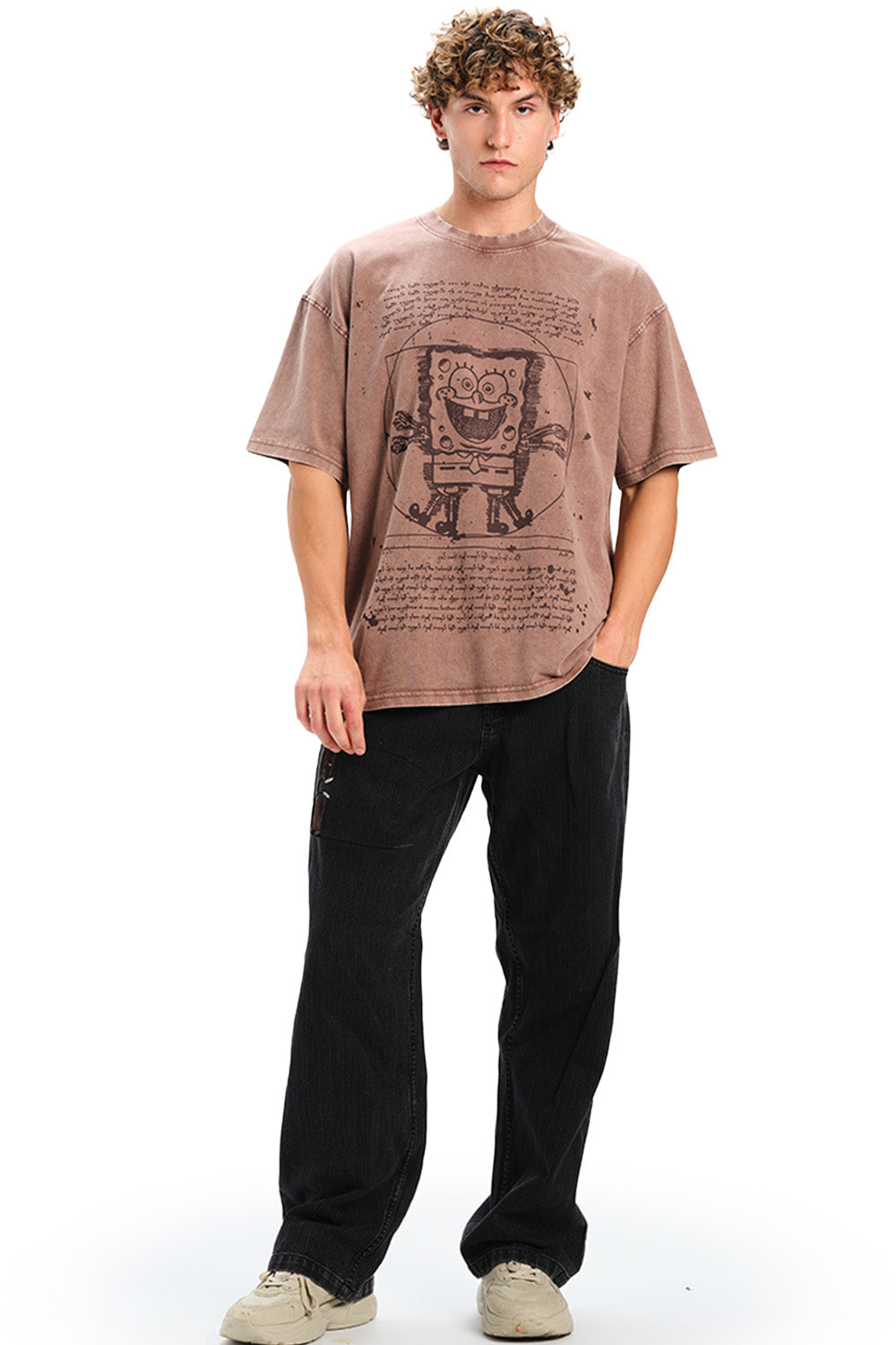 Dusty Brown SpongeBob T-shirt