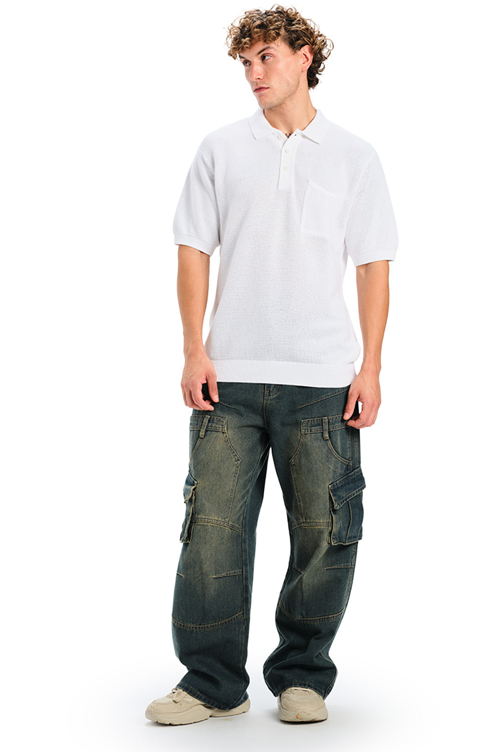 Ace Faded Premium Knit Polo