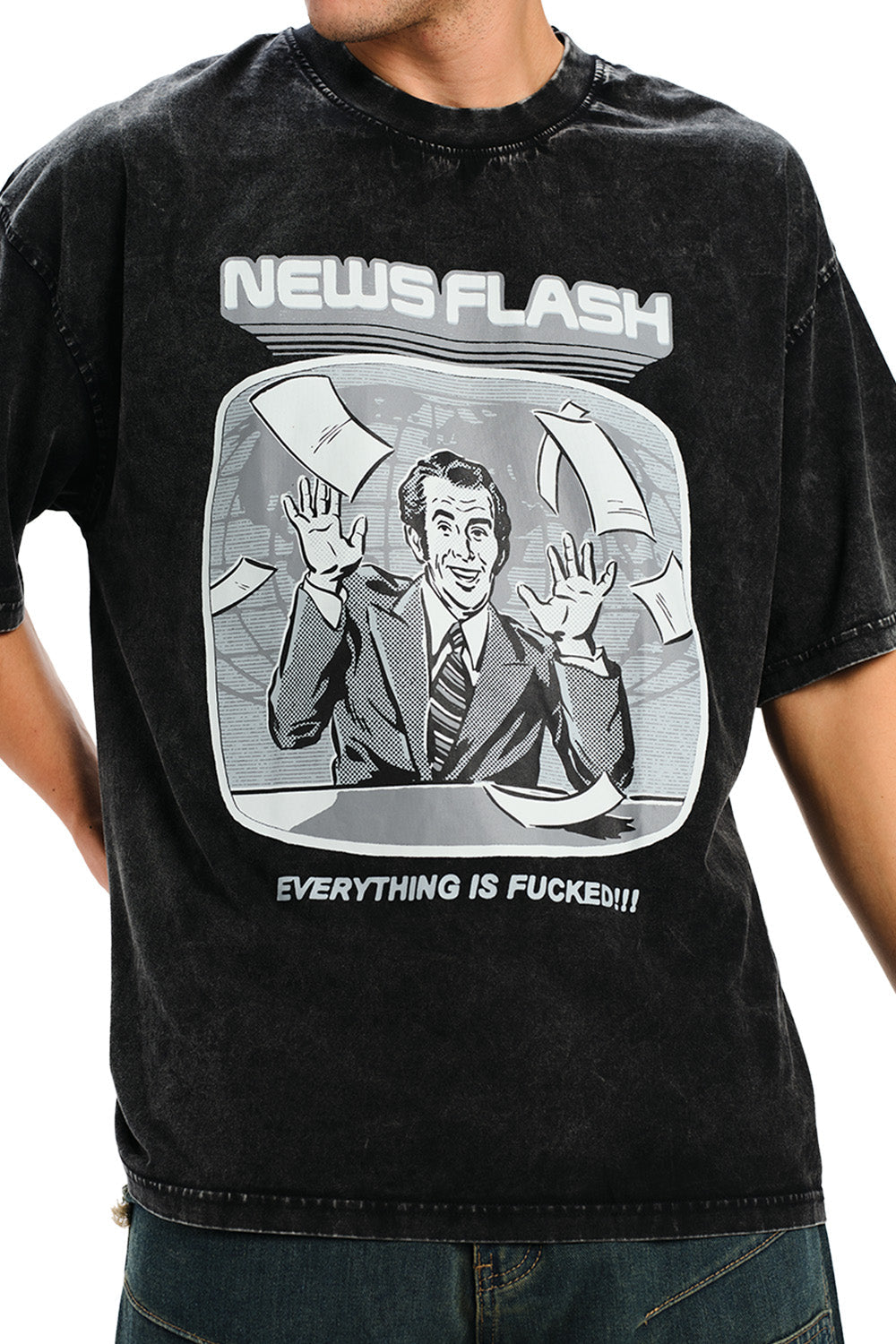 News Flash Oversized T-Shirt