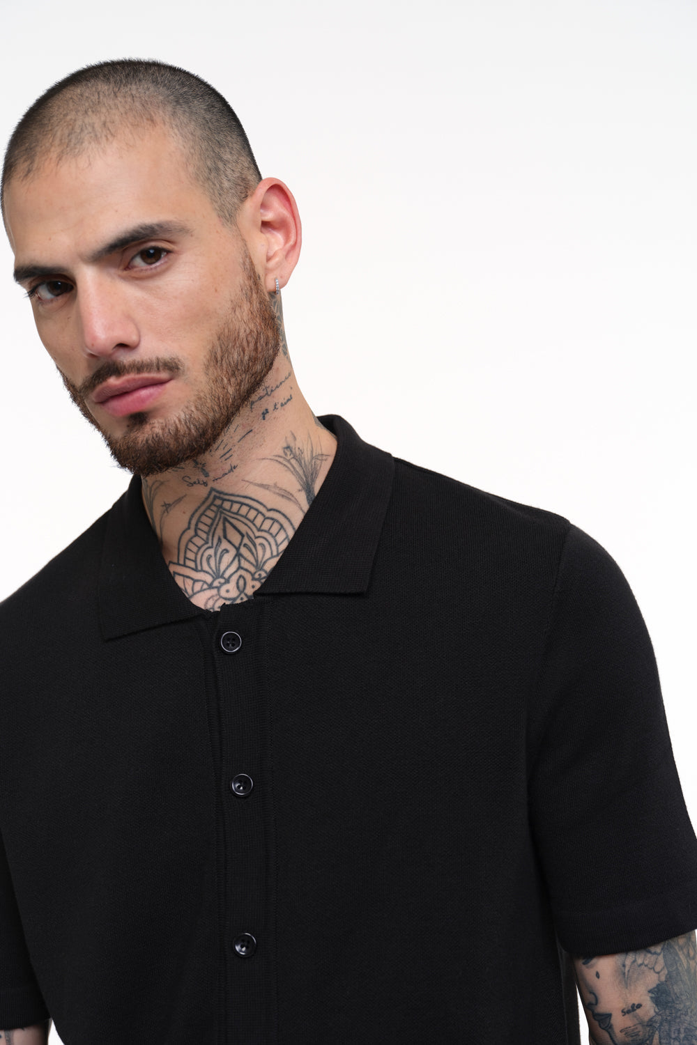 Black Knit Shirt