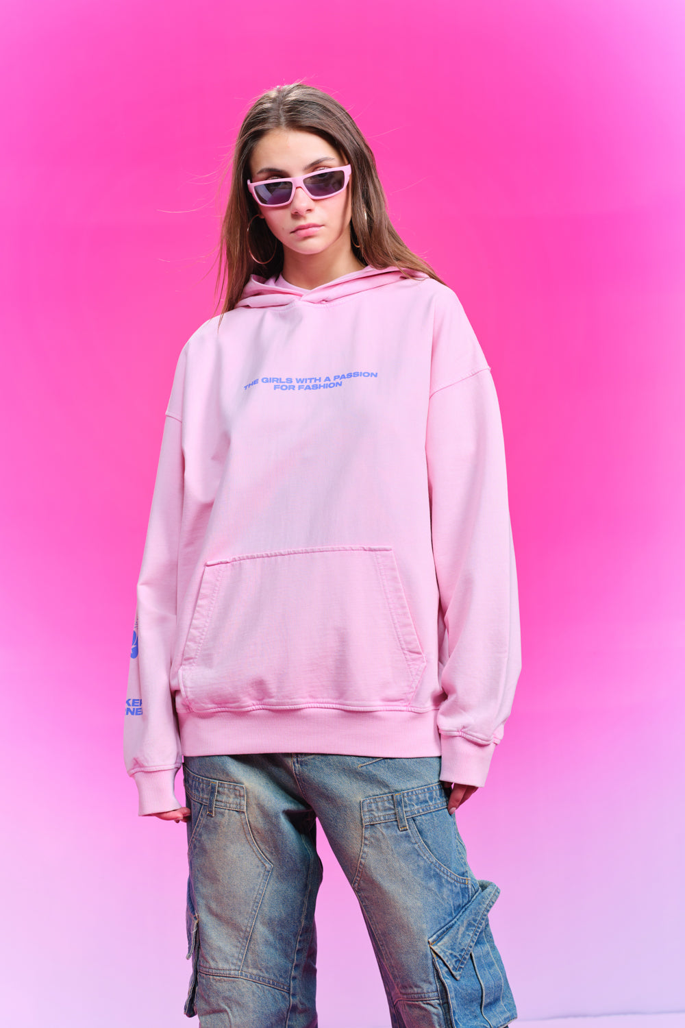 Girls Are Girls Pink Hoodie