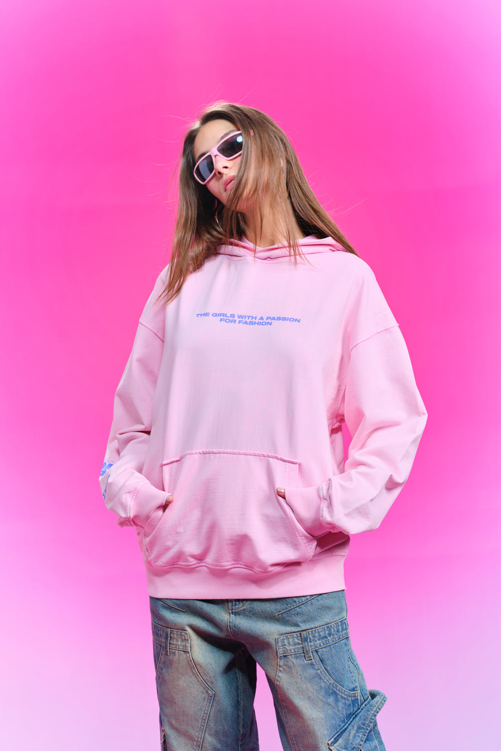 Girls Are Girls Pink Hoodie