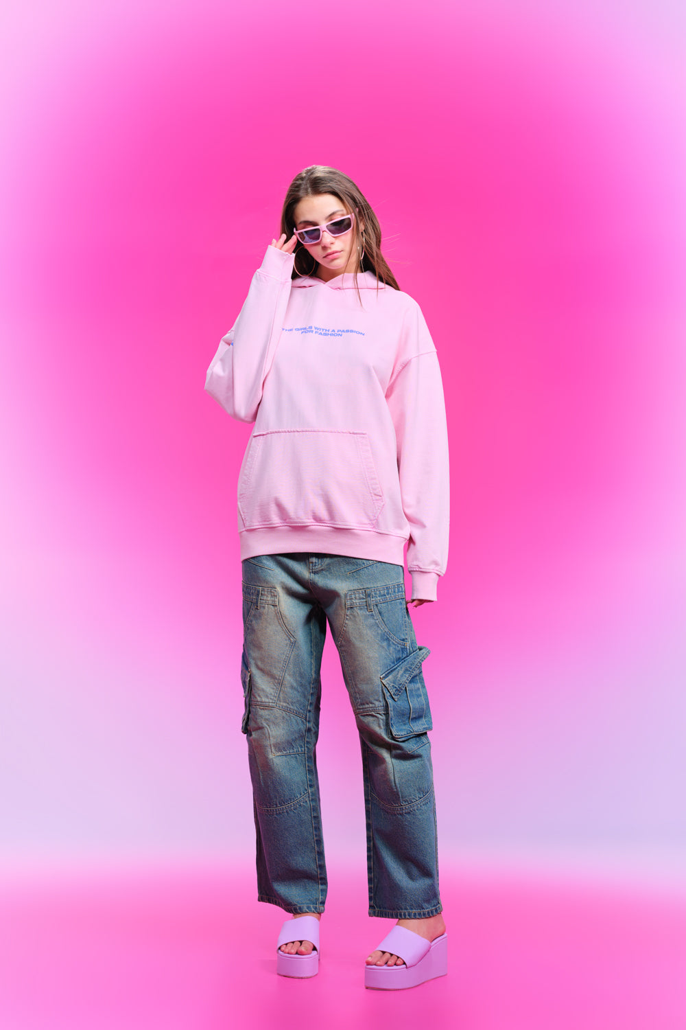 Girls Are Girls Pink Hoodie
