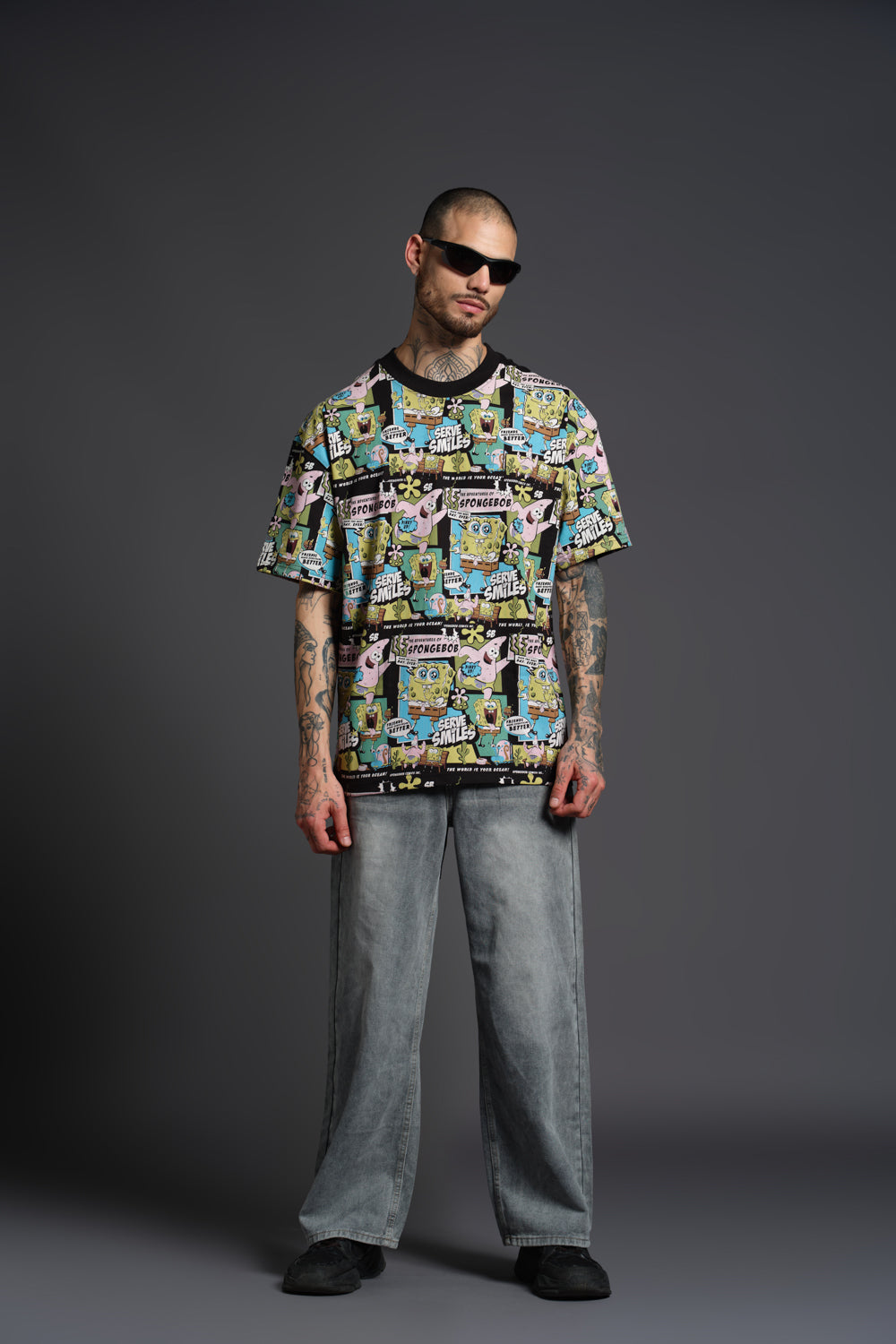 The Adventure Of SpongeBob Oversized T-shirt