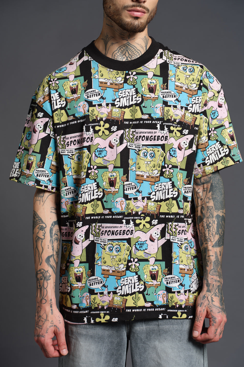 The Adventure Of SpongeBob Oversized T-shirt