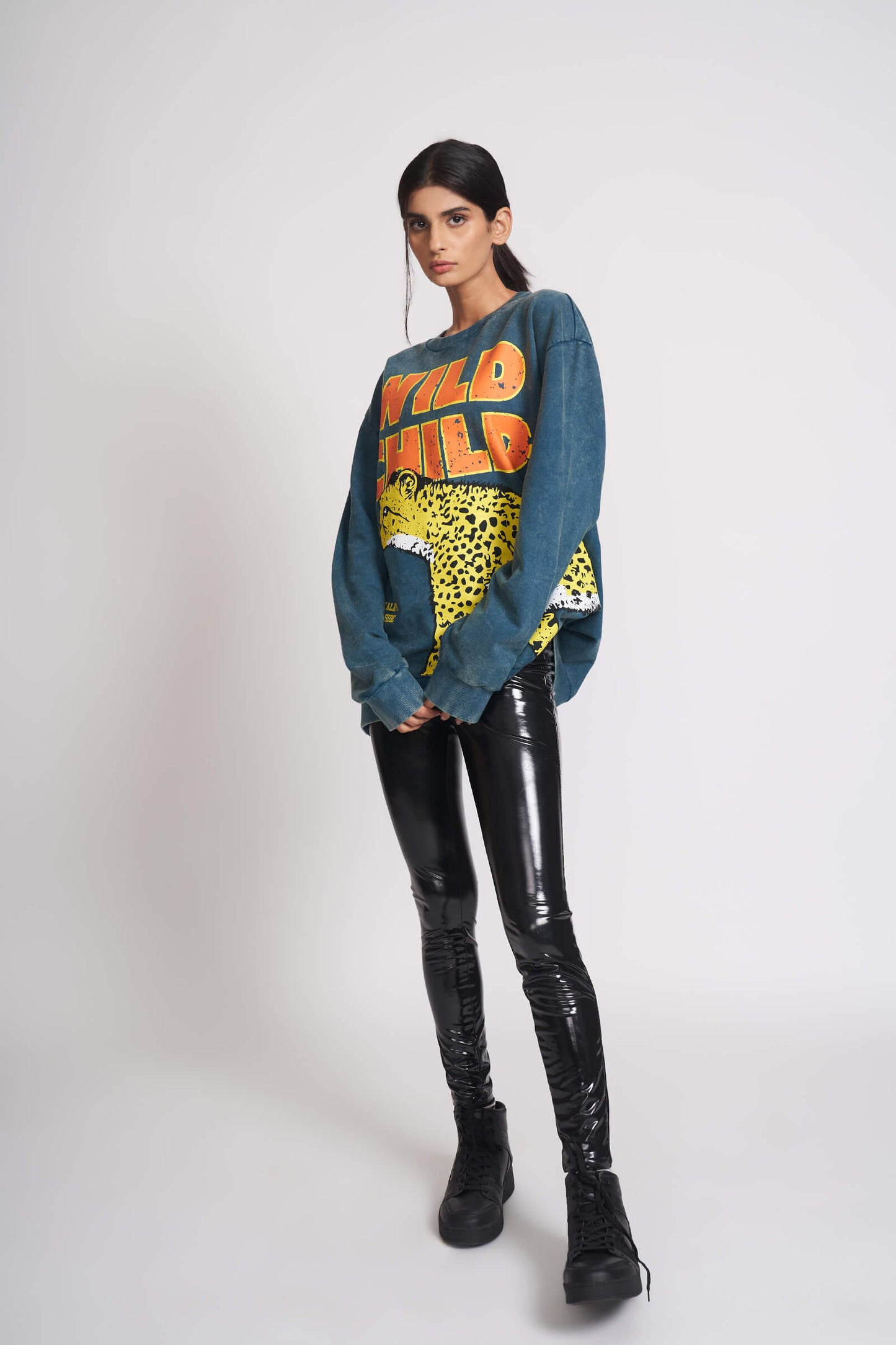 Untamed Faded Effect Heavyweight Sweatshirt