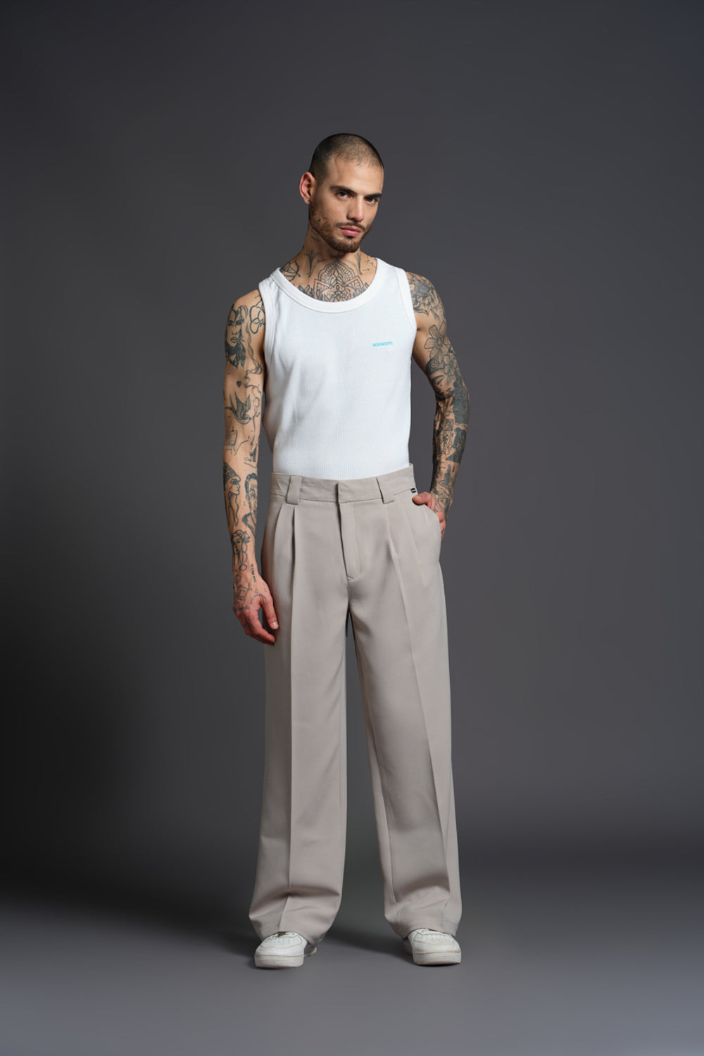 Moonstone Loose Fit Tailored Trouser