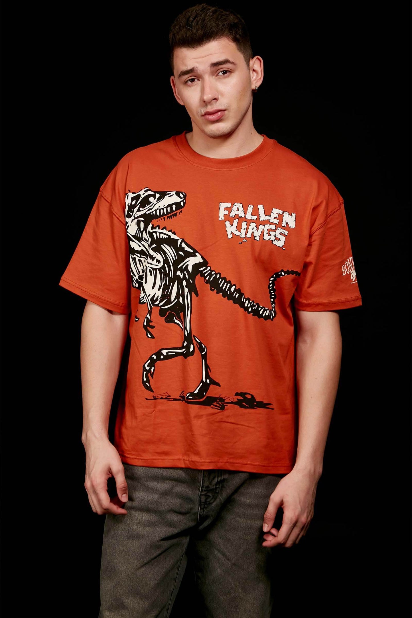 Orange Fallen Kings Oversized T-shirt