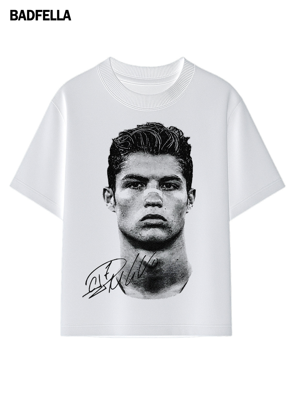 "CR7 Big Face" Oversized Boxy Tee - Prime Fitz