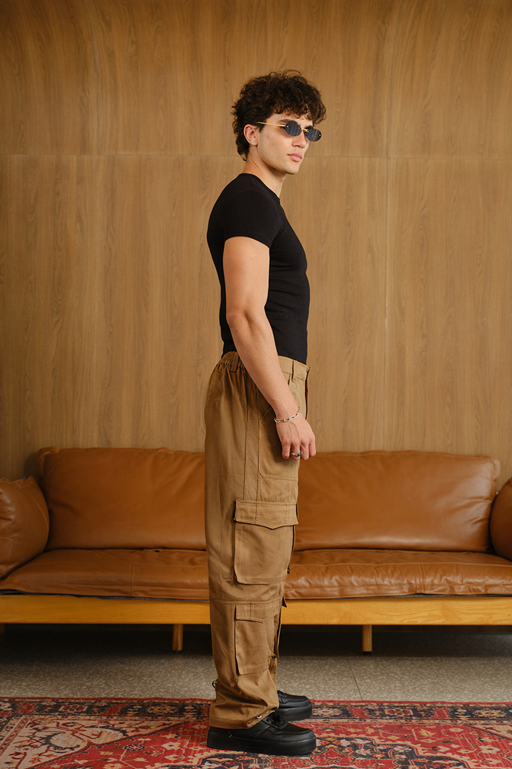 Dusty Brown 8 Pockets Cargo Pant