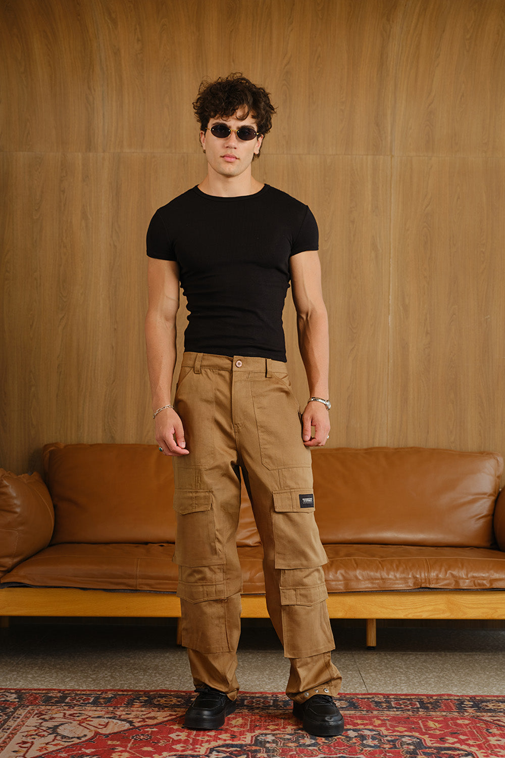 Dusty Brown 8 Pockets Cargo Pant