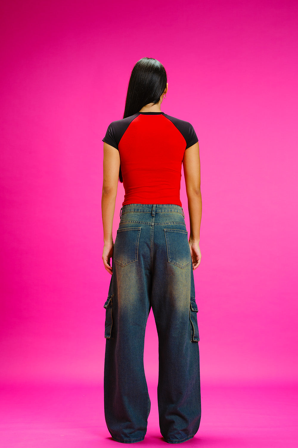 Classic Mickey Mouse Raglan Sleeves Baby Tee