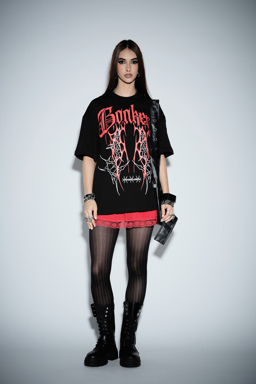 Crimson Thorns Oversized T-shirt