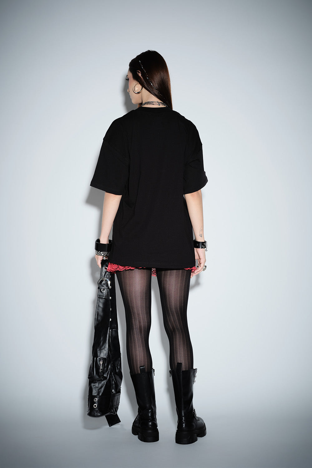 Crimson Thorns Oversized T-shirt