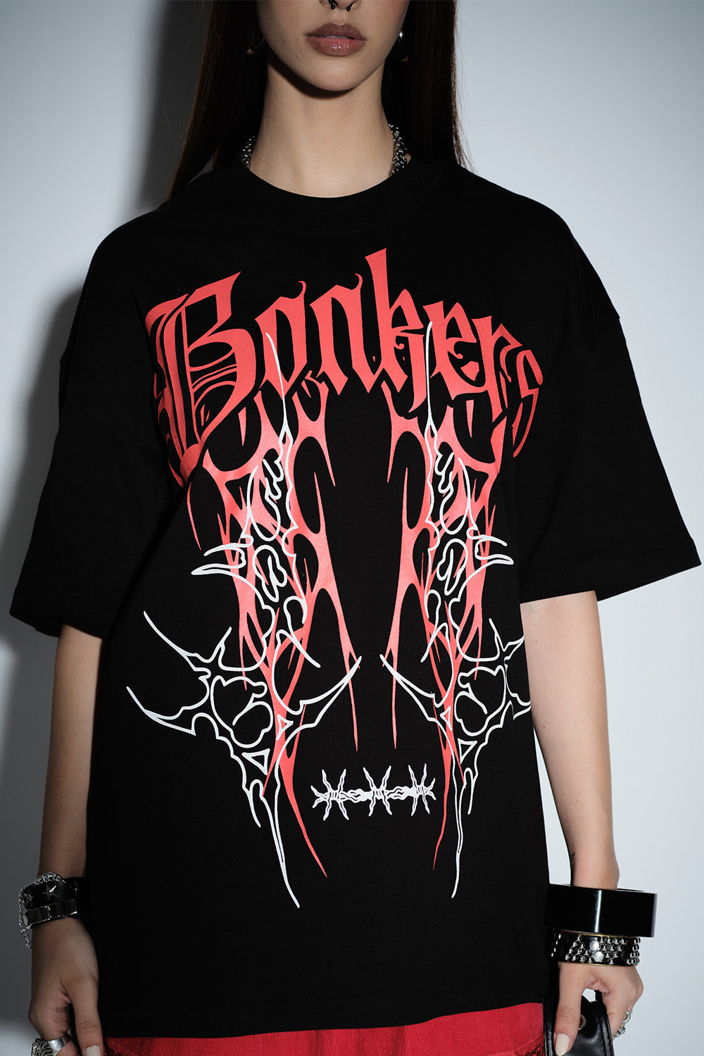 Crimson Thorns Oversized T-shirt