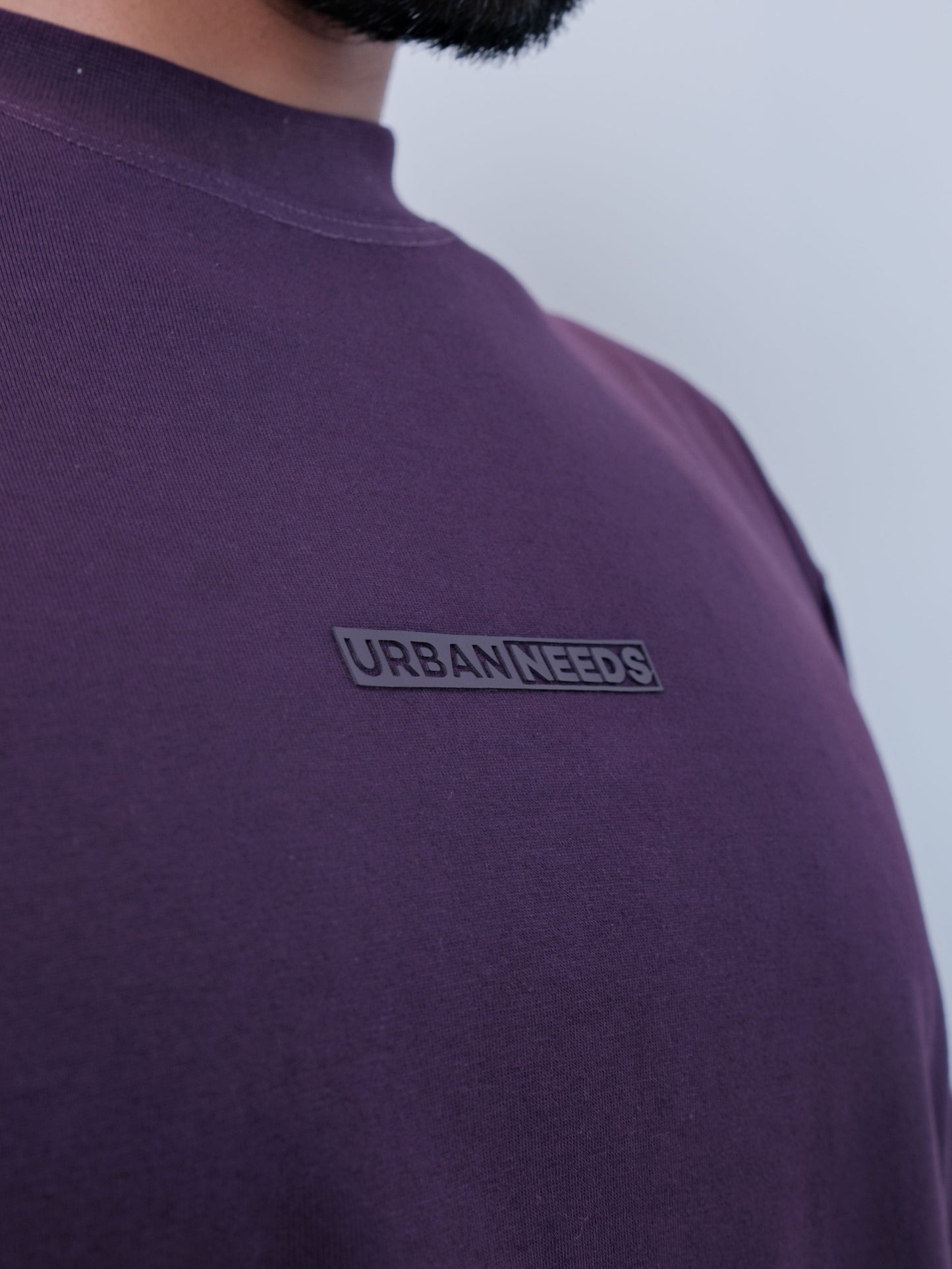 Everyday Oversized Tee - Eggplant Purple