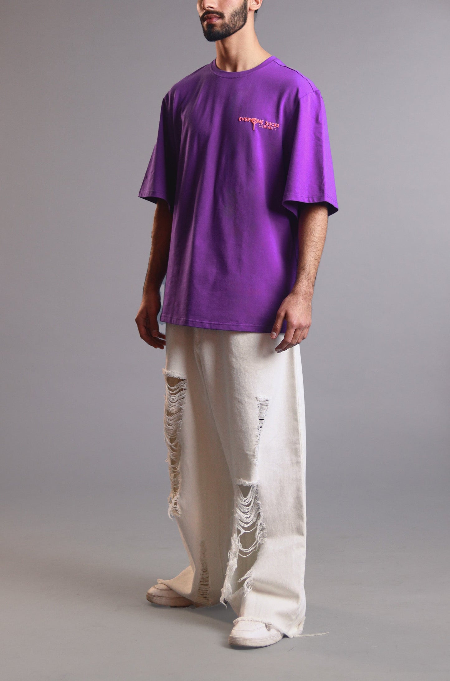 Everyone Sucks' T-shirt (Purple)