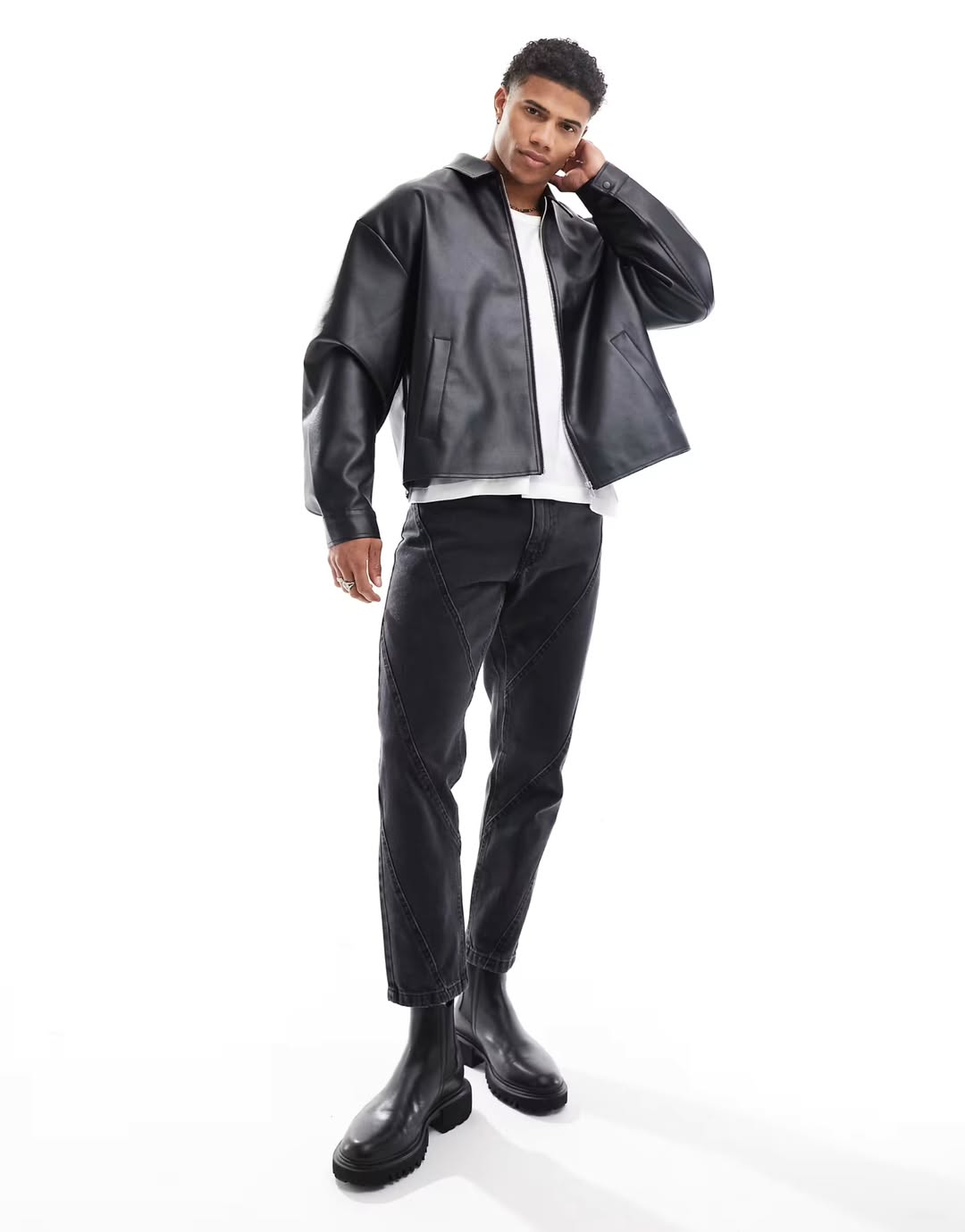 Urban Classic: Black PU Leather Jacket for Men – Sleek, Stylish, Street-Ready - Prime Fitz