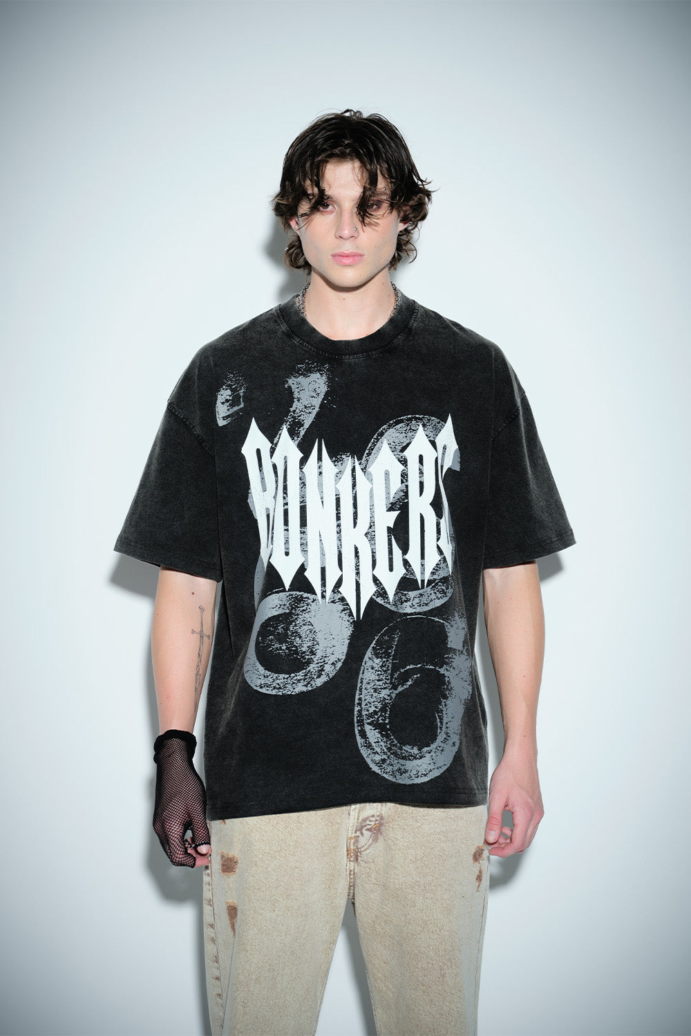 Gothic Spikes Oversized T-shirt