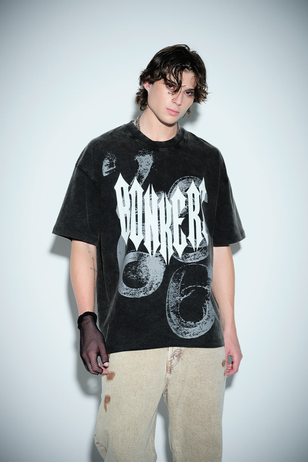 Gothic Spikes Oversized T-shirt