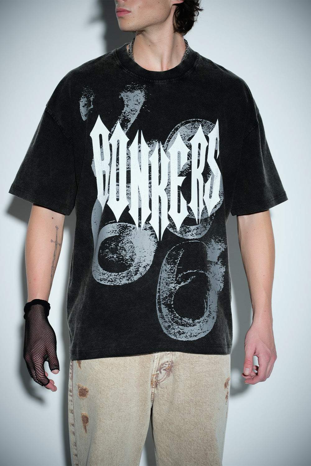 Gothic Spikes Oversized T-shirt