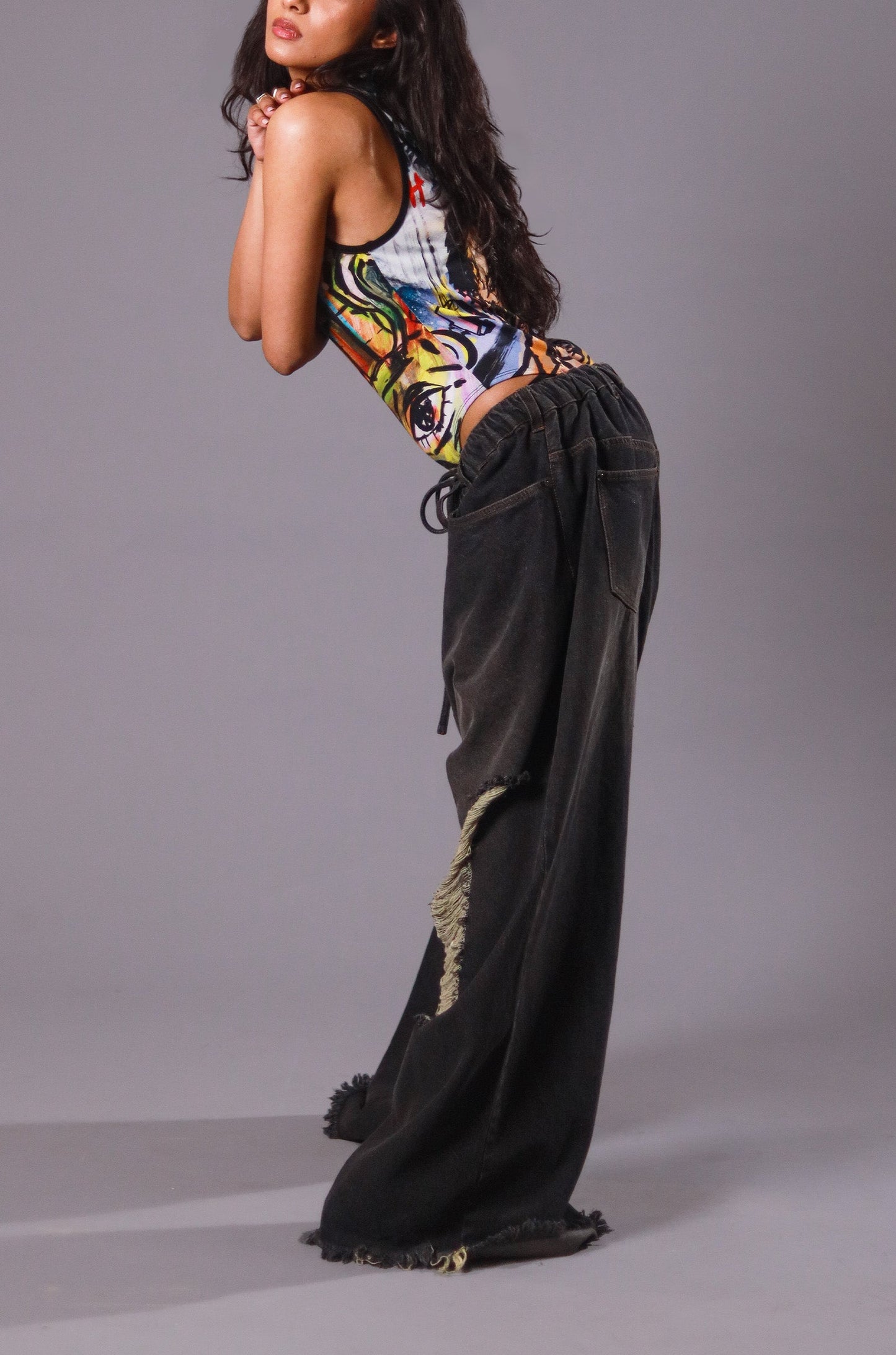 HUEMN Graffiti Bodysuit