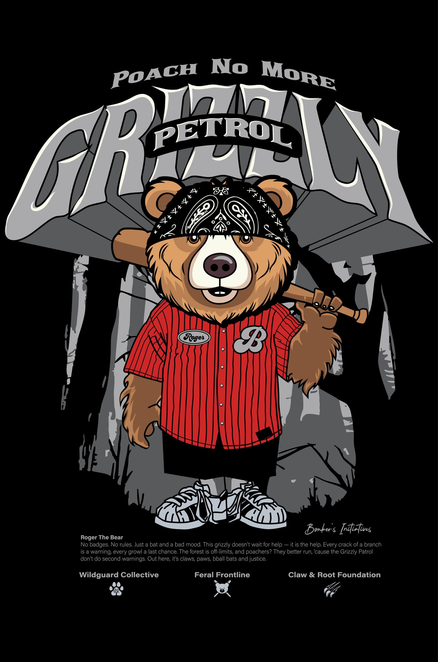 Grizzly Rebellion Oversized T-shirt