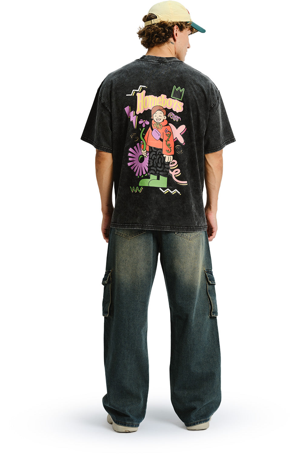 Homeboys Faded Black Oversized T-shirt