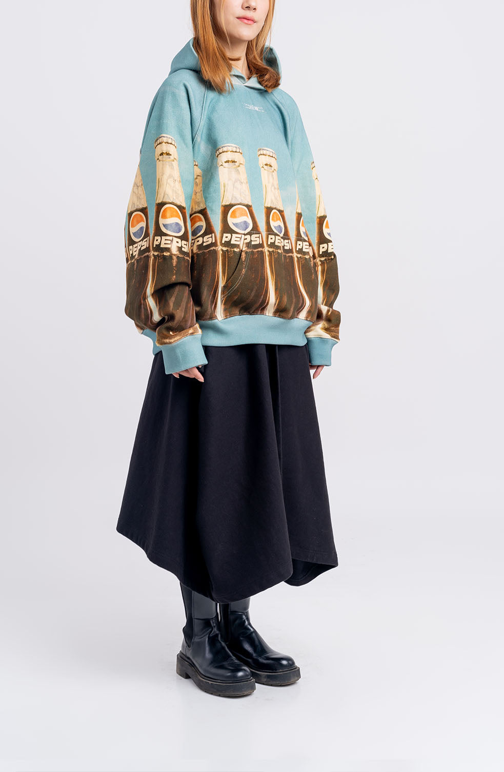 The Hybrid Lungi Skirt (Black)