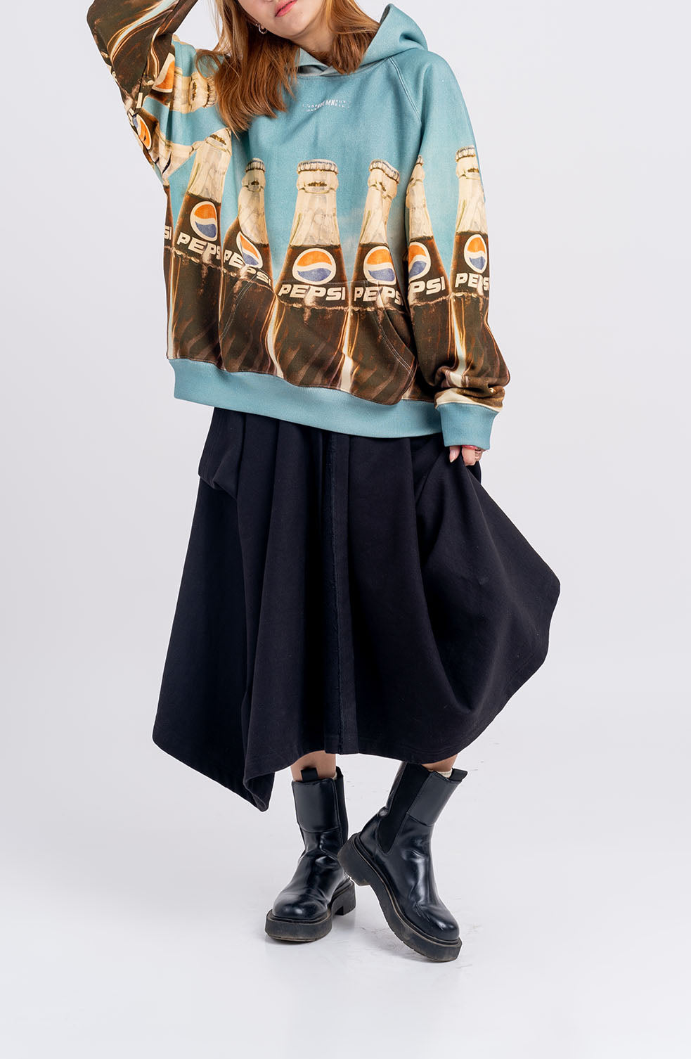 The Hybrid Lungi Skirt (Black)