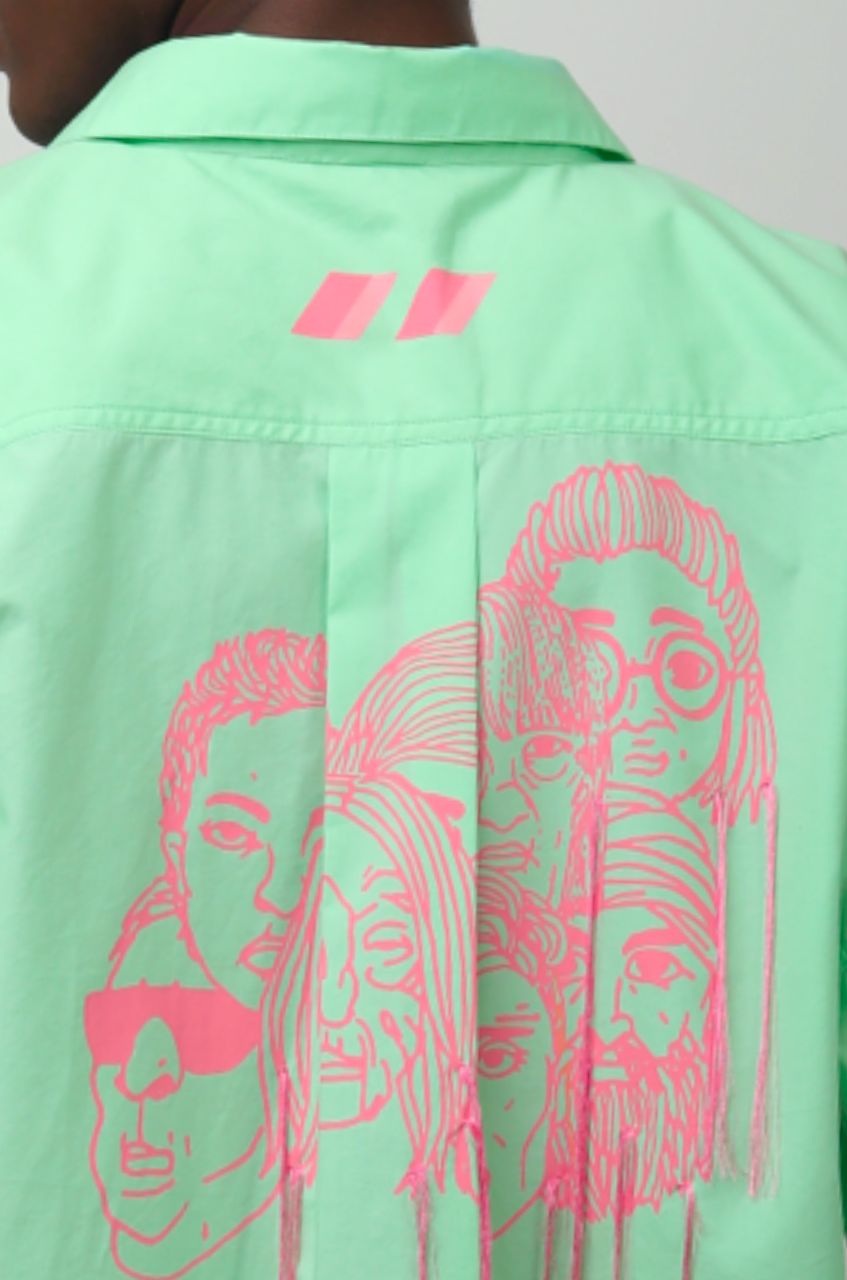 Handcrafted Diversity Stream Shirt (Mint)