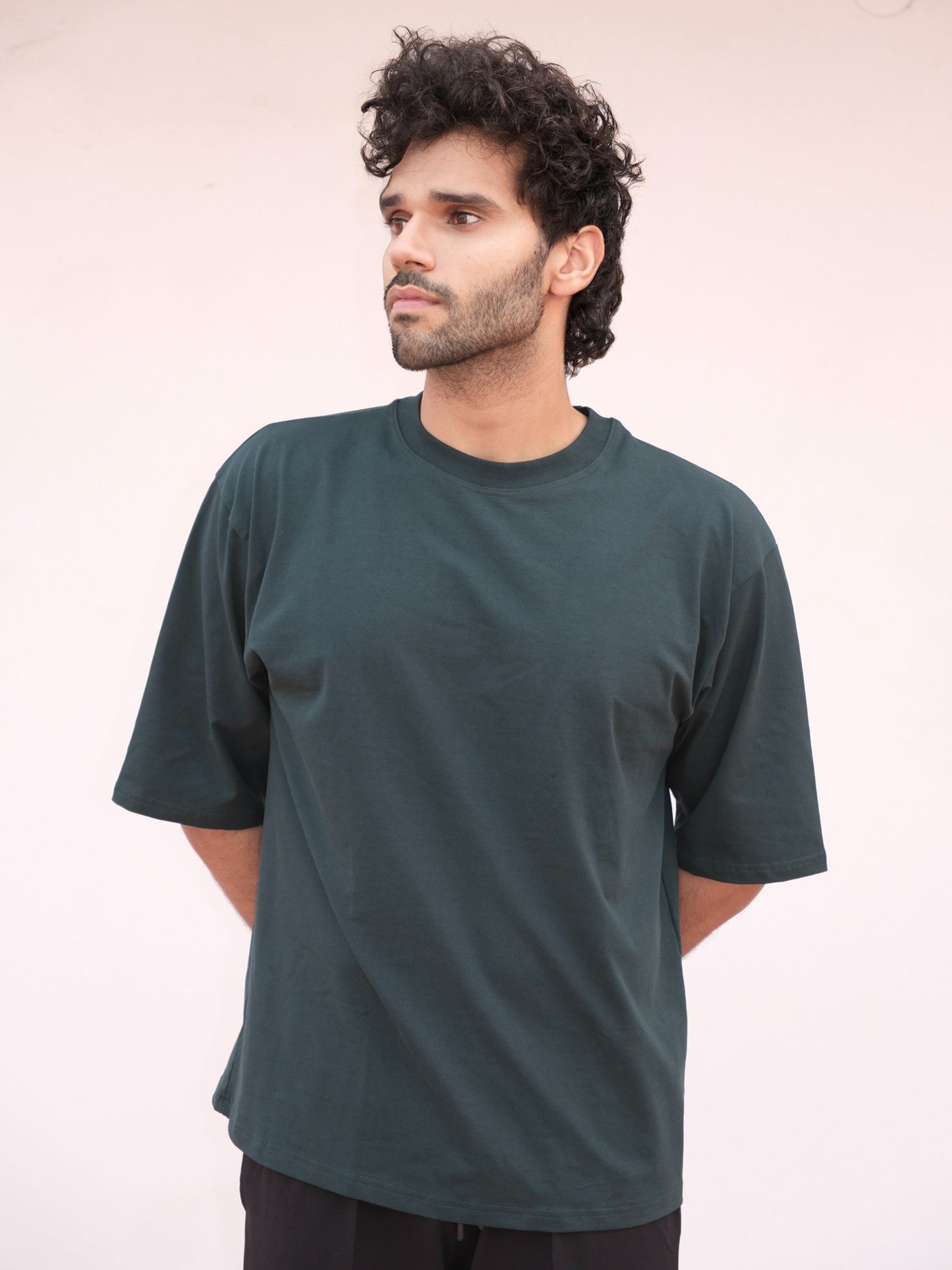 All Day Oversized Tee - Deep Green