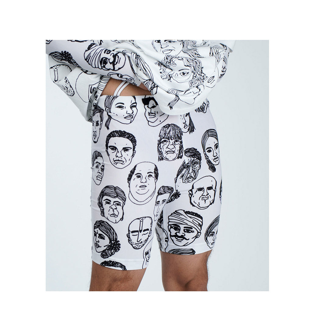 Diversity Bike Shorts (White)