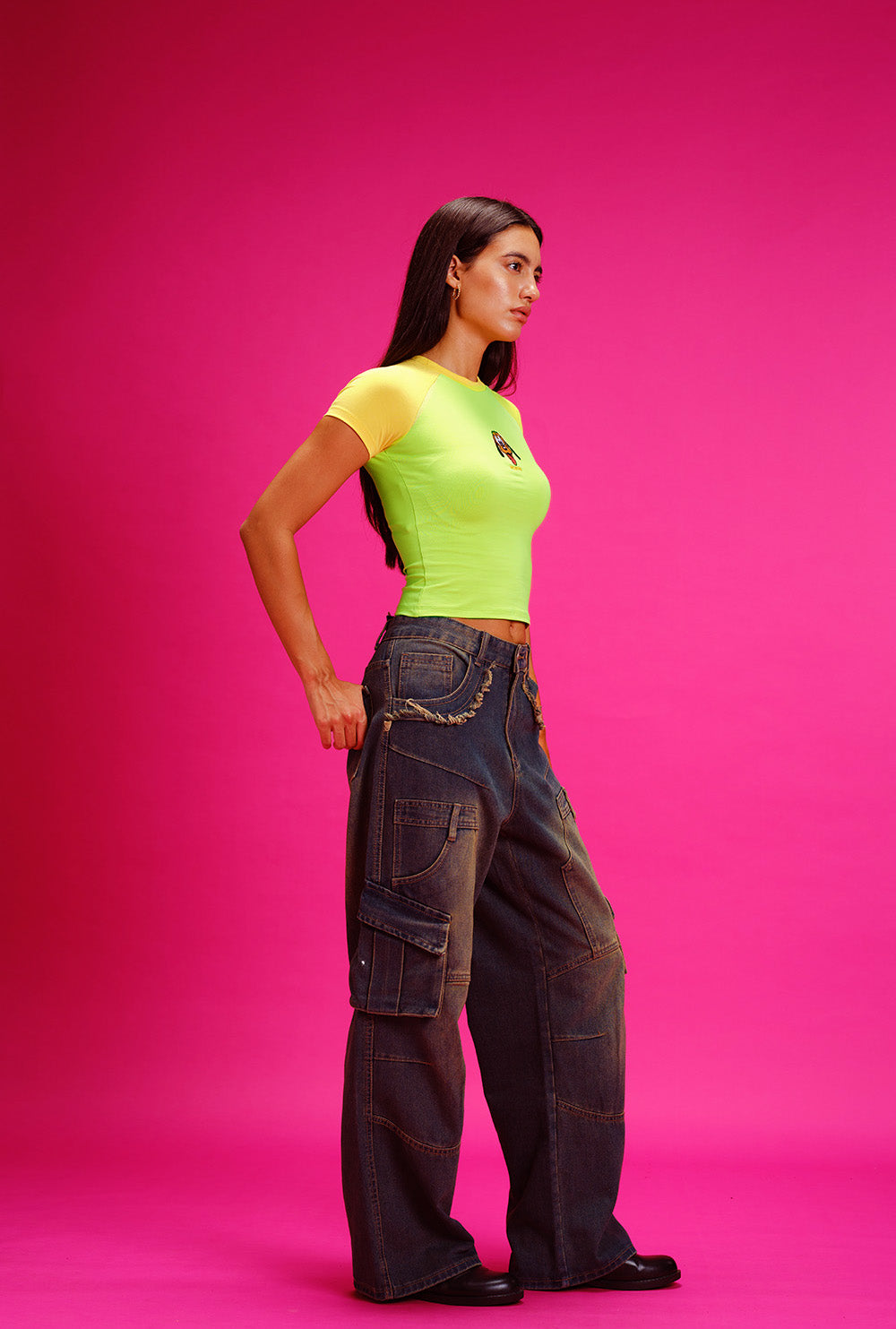 Loyal Pluto Raglan Sleeves Baby Tee