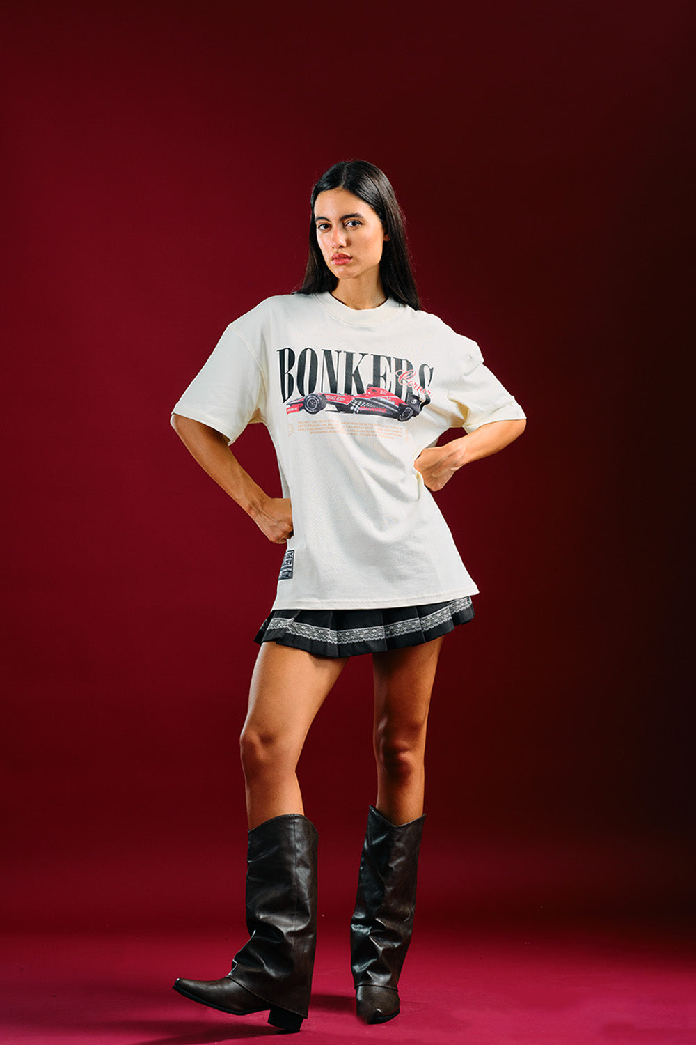 Need for Speed White Oversized T-shirt