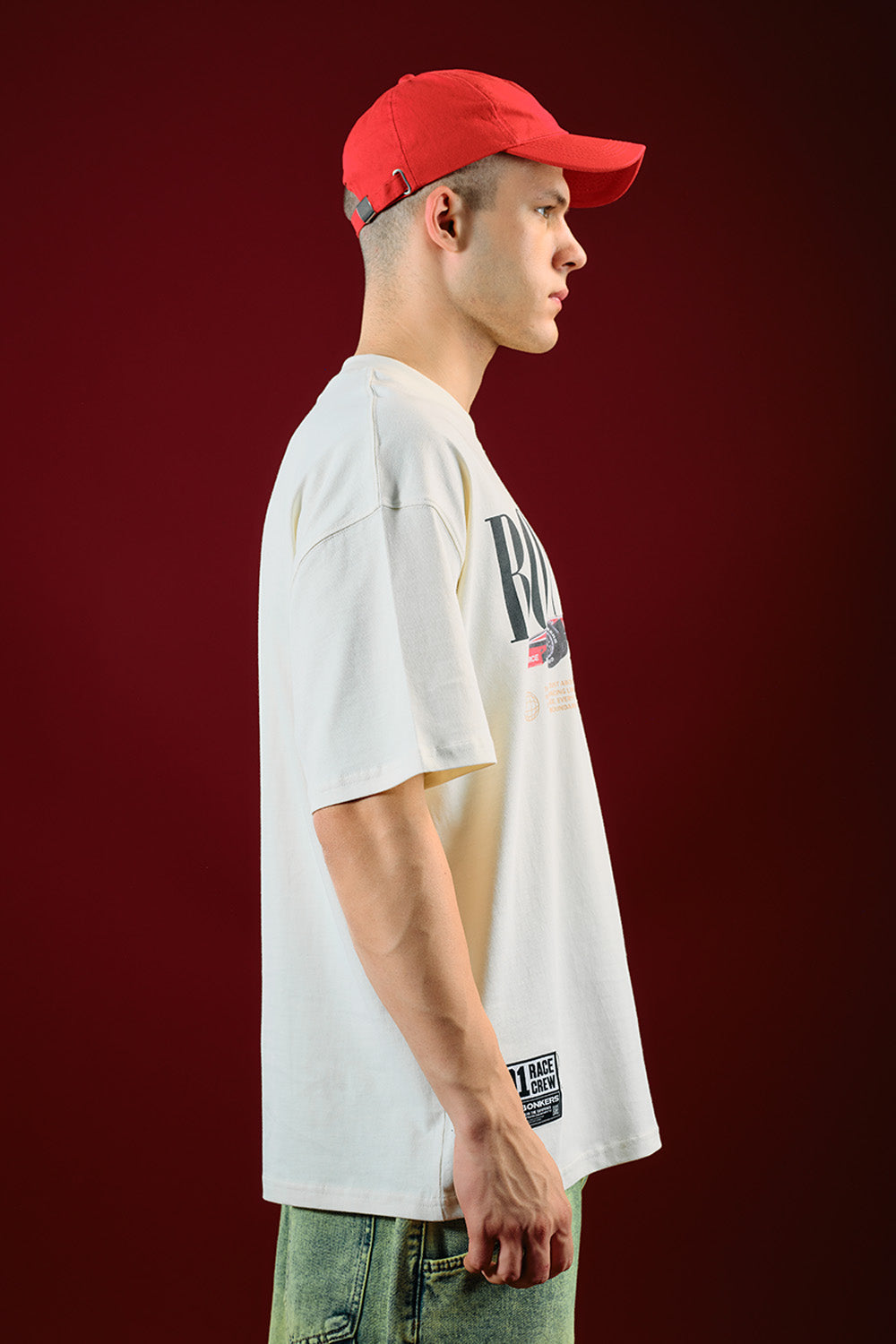 Need for Speed White Oversized T-shirt