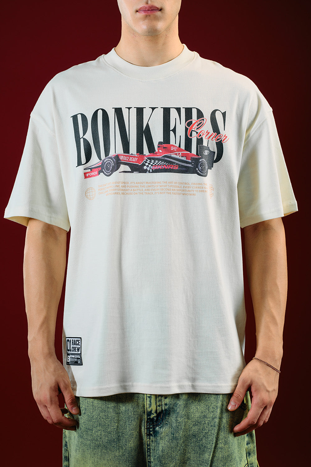 Need for Speed White Oversized T-shirt