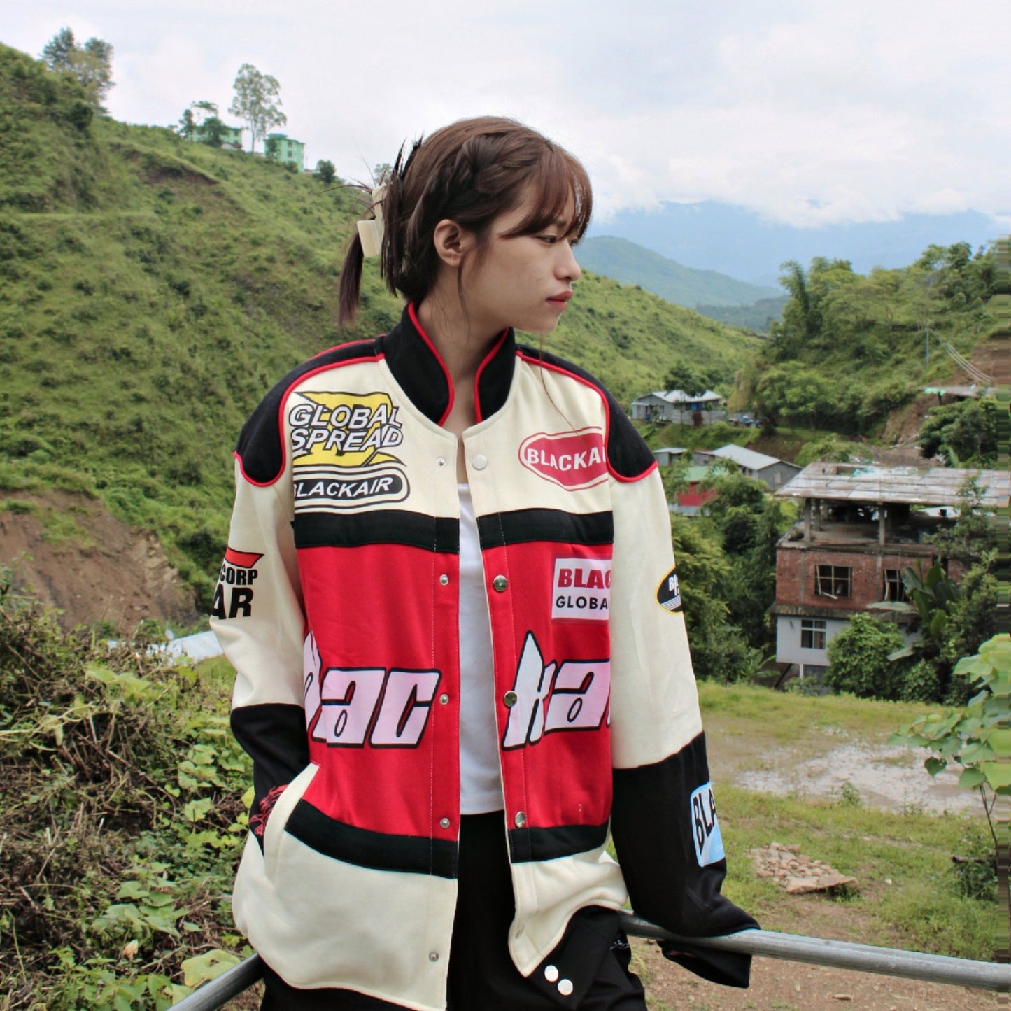 Women’s Black Air Racing Jacket | Bold Motorsport Fashion - Prime Fitz