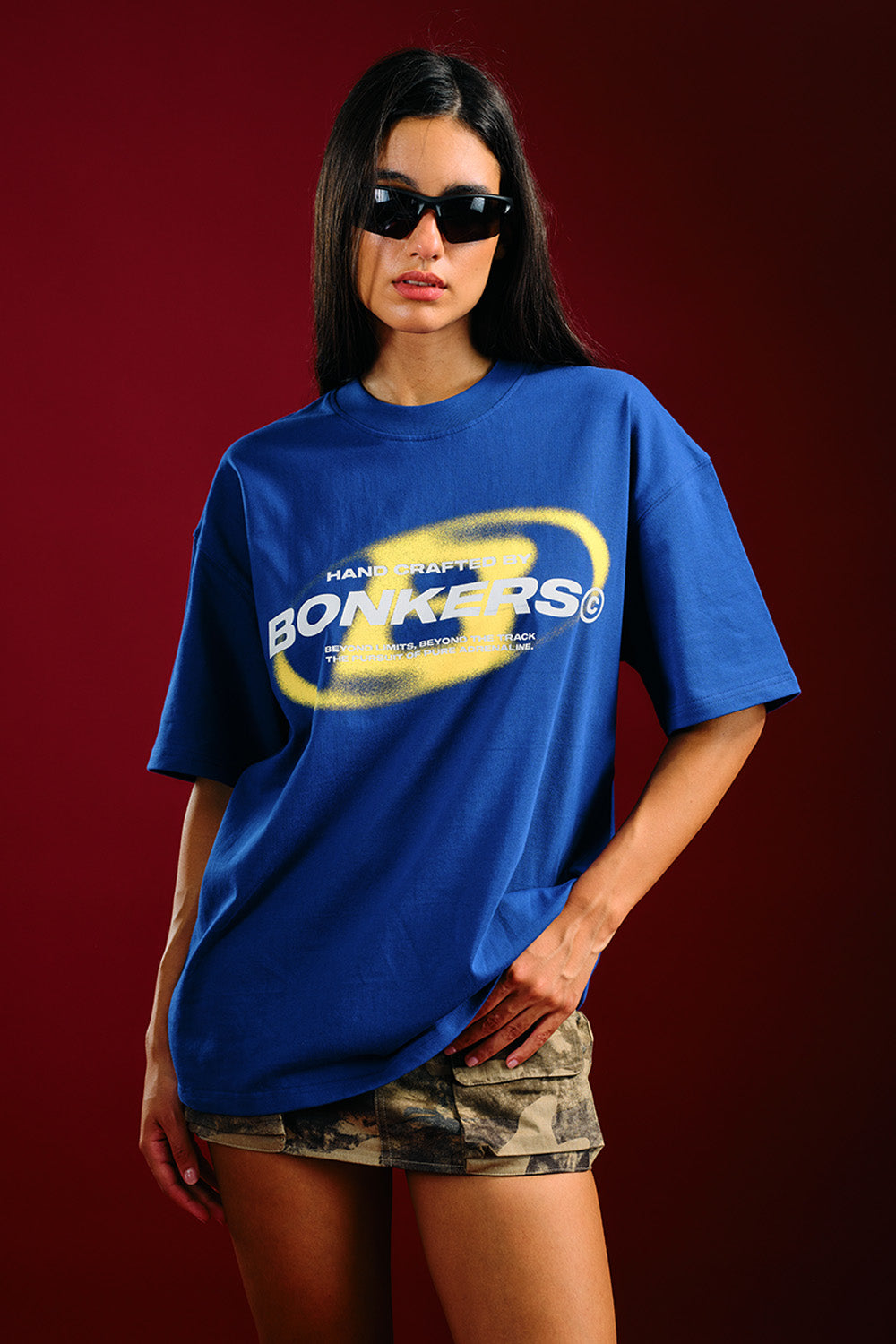 Project: Bonkers Blue Oversized T-shirt