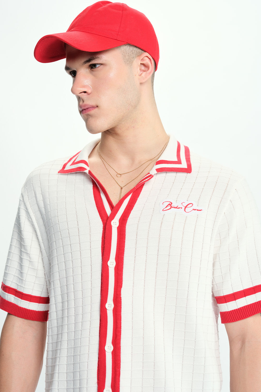 Red Grid Theory Shirt
